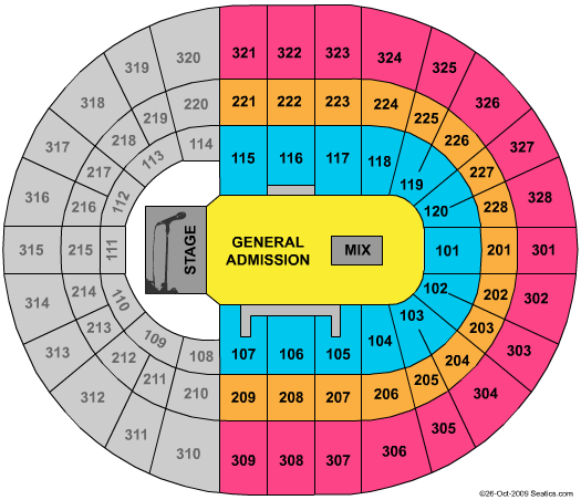 Canadian Tire Centre Guns N' Roses Seating Chart